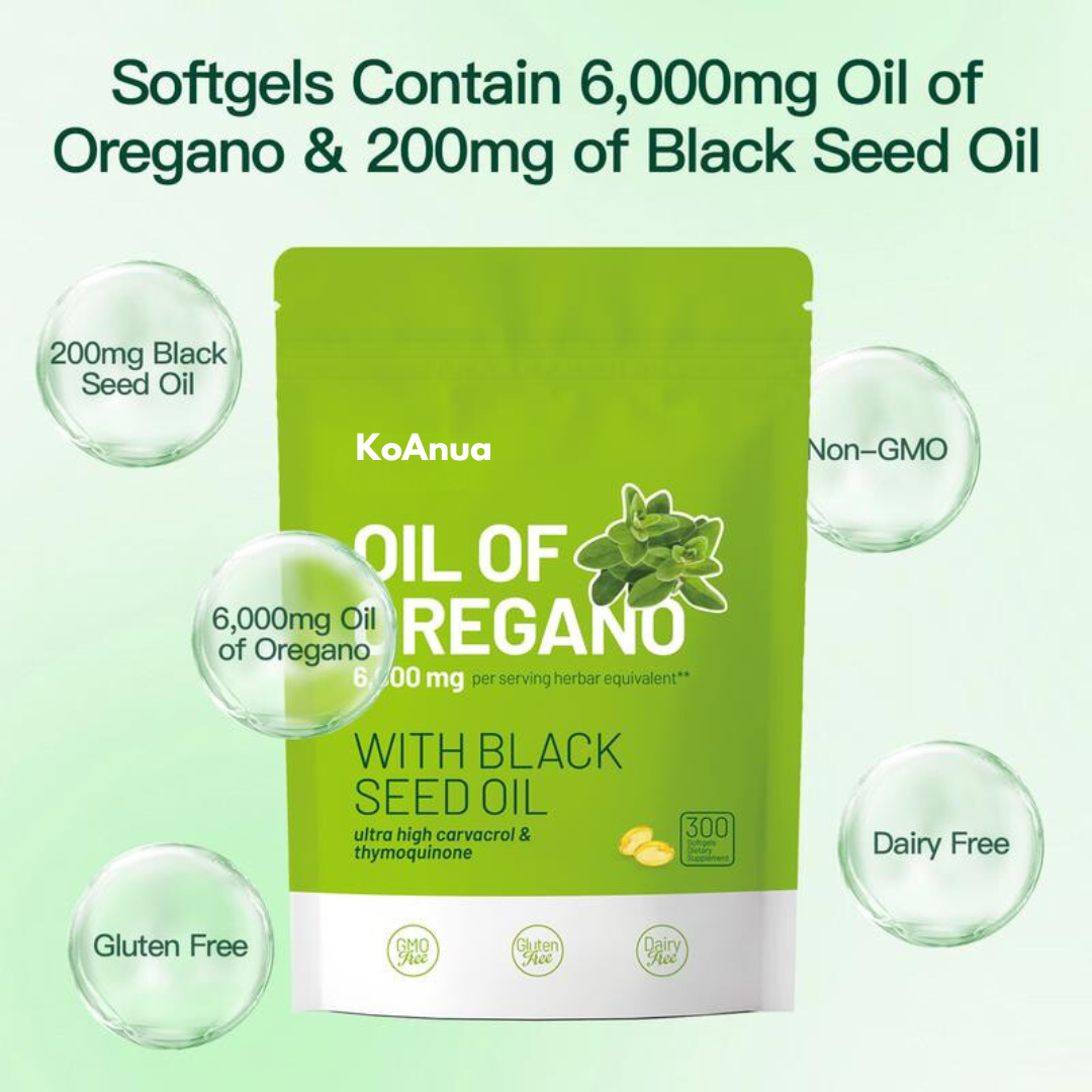 KoAnua - Oregano Oil with Black Seed Oil