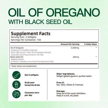 KoAnua - Oregano Oil with Black Seed Oil